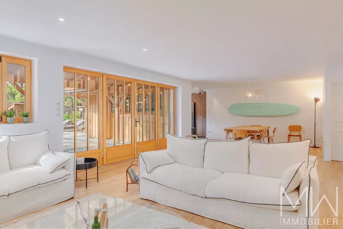 WOODEN VILLA WITH POOL – PETIT PIQUEY – SLEEPS 12