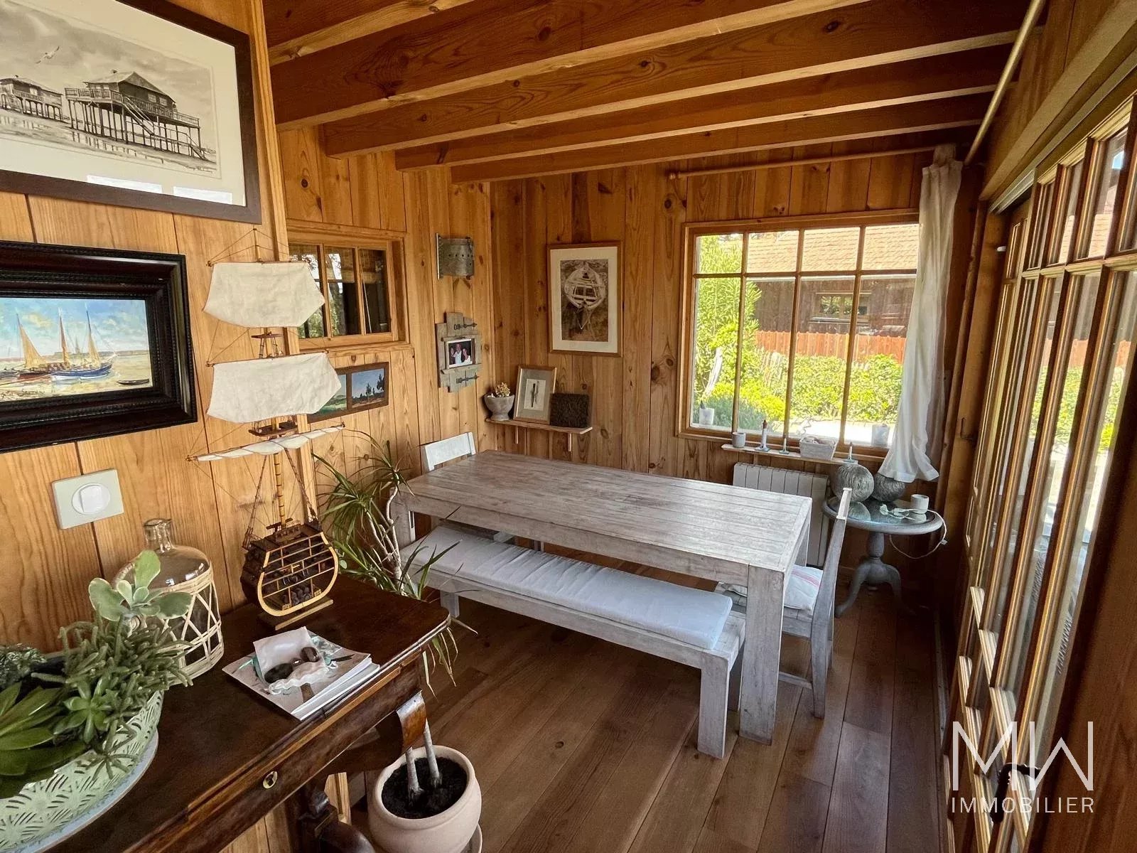 WOODEN VILLA WITH POOL AND PANORAMIC VIEW OF THE BASSIN – LA VIGNE – 12 PEOPLE