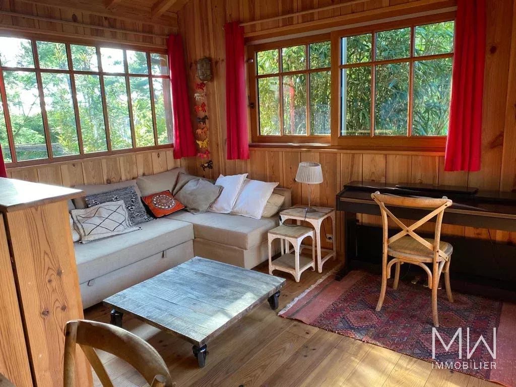 WOODEN VILLA WITH POOL AND PANORAMIC VIEW OF THE BASSIN – LA VIGNE – 12 PEOPLE