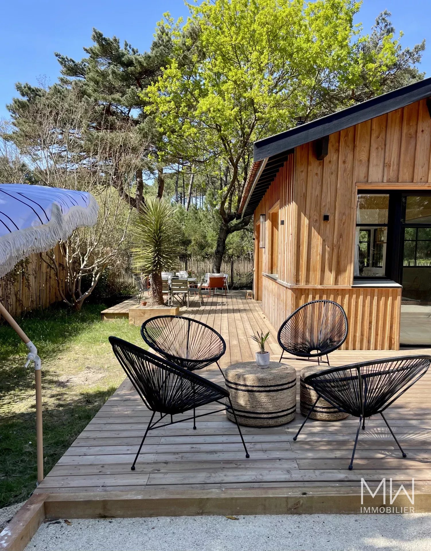 WOODEN VILLA WITH SWIMMING POOL – LE CANON – SLEEPS 12